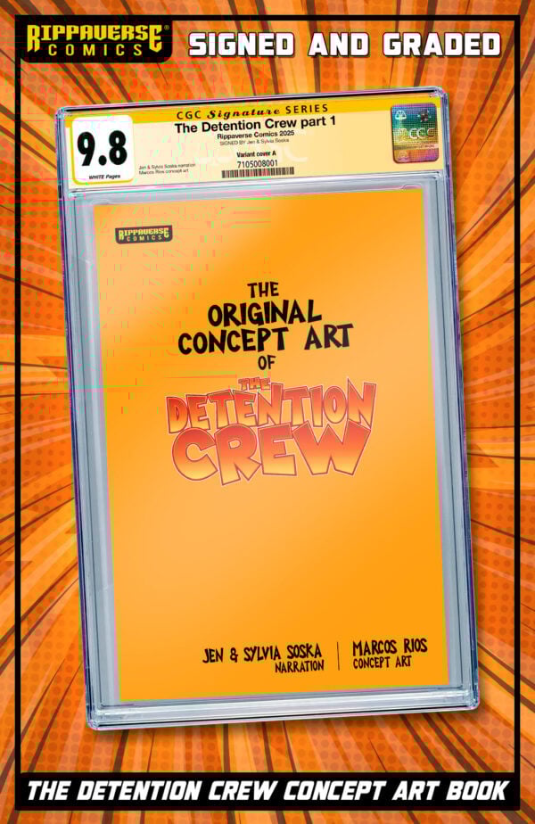 The Detention Crew Concept Art Book (Signed & Graded)