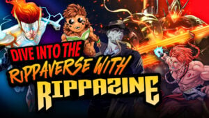 Colorful characters promoting Rippaverse content